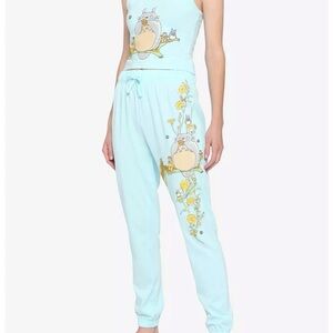 Hot Topics | Totoro Themed Pajama Pants in Light Blue | Size Medium